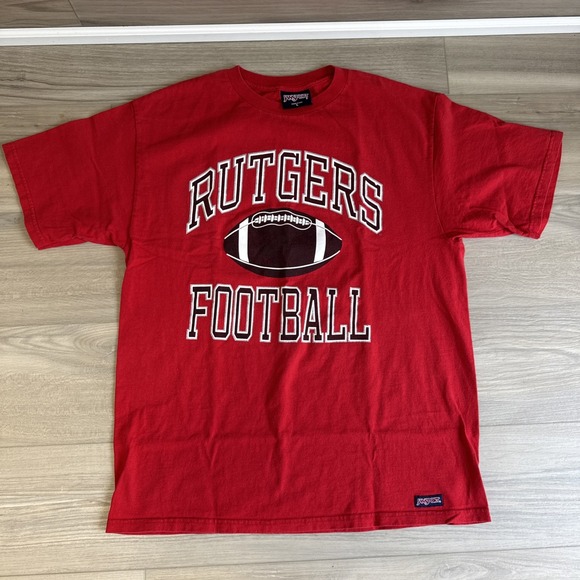 Vintage JanSport Rutgers Scarlet Knights Shirt‎ Mens L Red College Football Y2K - Picture 1 of 8